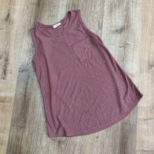 BETSEY'S BOUTIQUE | Women's Pink Textured Sleeveless Top Tank Blouse, Size S‎